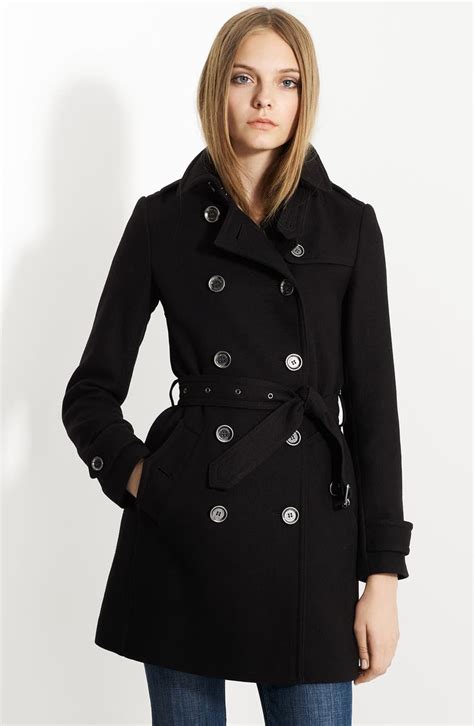 womens burberry brit wool coat